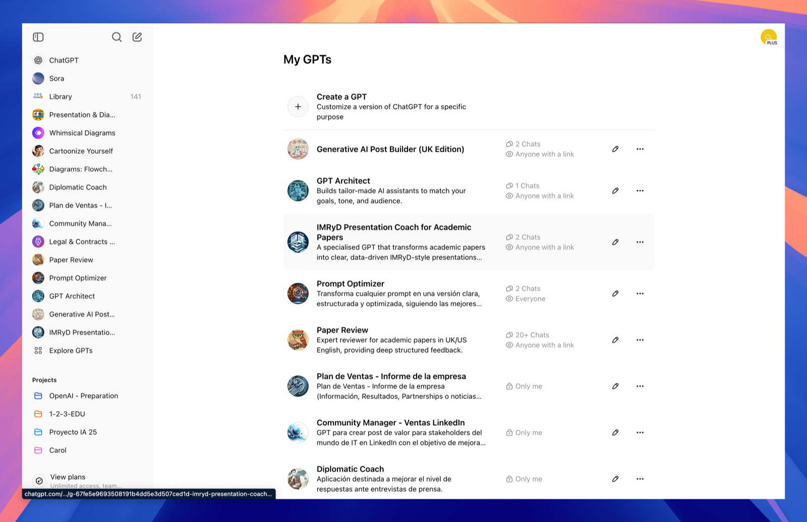 Image 3 – Editing the name, icon and description fields.