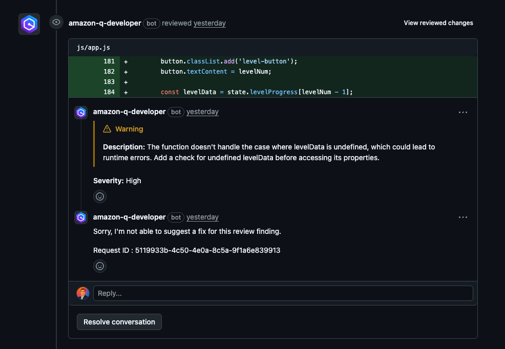 Summary of the pull request and deployment success