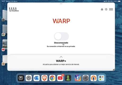 WARP activation interface