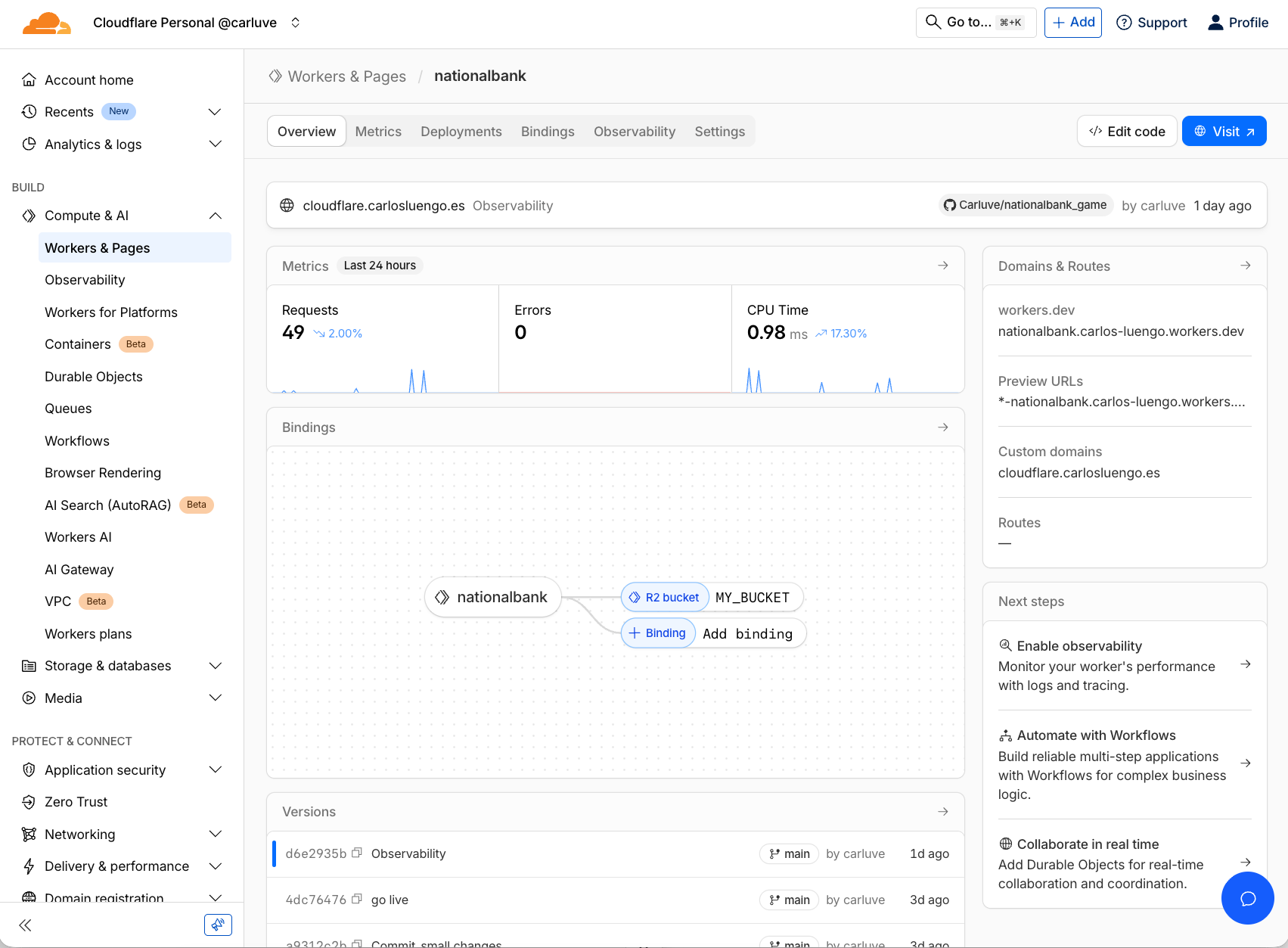 Cloudflare Workers Concept